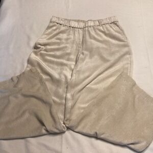 J.Jill Womens Champagne Viscose Rayon Corduroy Wide Leg Pants Cream XS RN97641